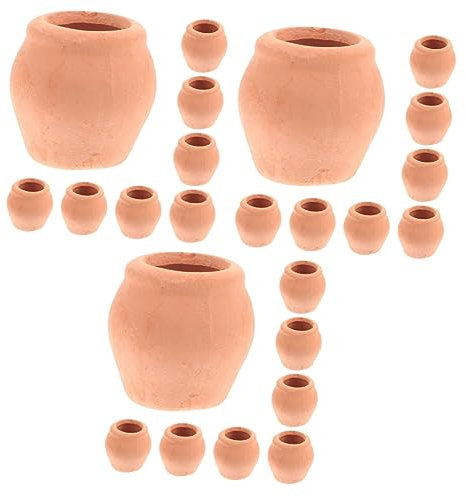 Toyvian 3 Series Maceta De Cerámica Planta Macetas Pequeñas para Plántulas Minis Maceta De Barro Minimacetas Macetero De Cerámica para Orquídeas Maceta De Bonsai Naranja 8 Piezas X 3