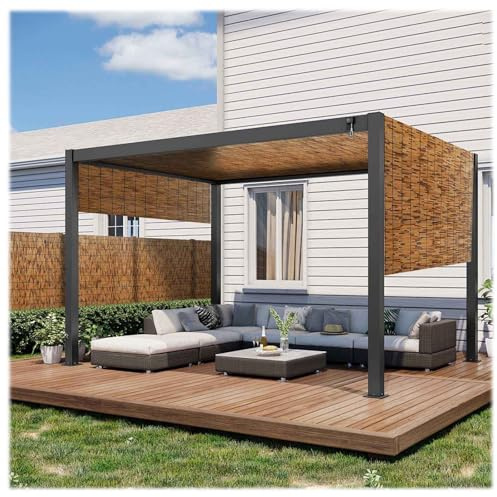 Bambus-Zaunrolle für den Außenbereich, dekorativ für Terrassen und Gärten, wasserdicht und UV-beständig, 31 x 101 cm, ideal für Hunde- und Haustierzäune, Trennwand und Abdeckung