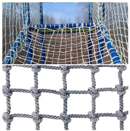 Hållbart klätternät för barn, lastnät av robust polyamid, repstege för utomhuslek, säkerhetsnät för vuxna, gungstege (6 mm, 13,12 x