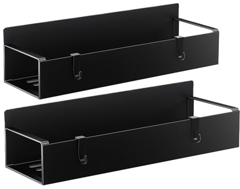 Magnetiska dryckesunderlägg för kylskåpsflaskhållare med krokar magnetisk hylla | 2-delad bricka för muggar med 4 krokar för tvättmaskin mikrovågsugnar