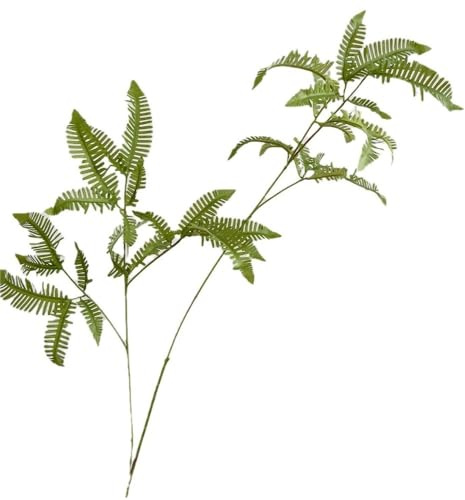 HUFFA Grandi foglie di felce a 2 punte dal tocco realistico for decorazioni interne ed esterne - perfette for decorazioni domestiche e accessori for foglie