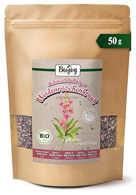 Biojoy Ekologiskt Mjölkörtste (50 g), Smalbladig Mjölkört, torkat och skuren (Epilobium angustifolium)