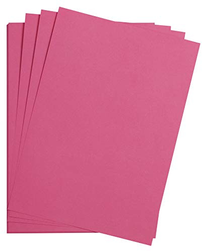 Clairefontaine 975360C Packung mit 25 Bastelkartons Maya, 185g, DIN A3, 29,7 x 42 cm, 1 Pack, fuchsia