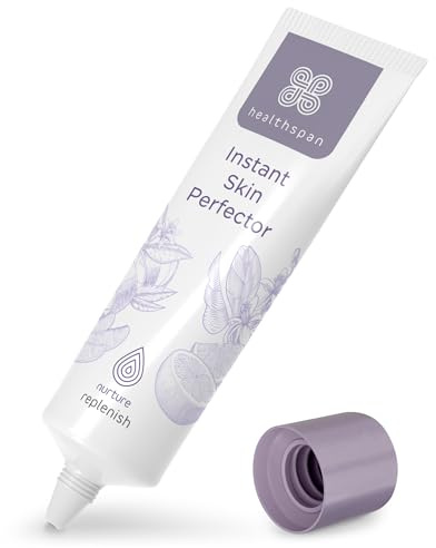 Healthspan Replenish Instant Skin Perfector (30ml) | Blurs the appearance of skin imperfections | Phytoestrogens for antioxidant protection | With natural grapefruit, lemongrass & sweet orange oils