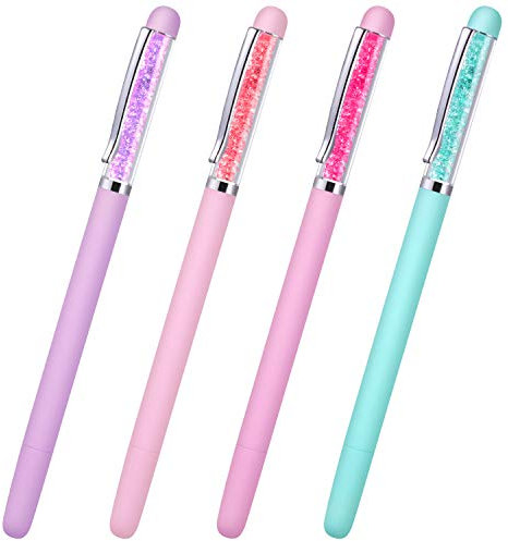 4 Stücke Diamant Malerei Bohrstift DIY 5D Diamant Malerei Punkt Bohrstift Nagel Punkt Stift für DIY Nagel Kunst Handwerk Nähen Kinder Handwerk Malerei Punkt Bohren Werkzeug, 4 Farben