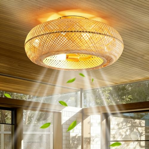 LED-Deckenventilator Mit Lampe,Modern Spirale Ventilator Deckenleuchte,Dimmbare Fan Deckenlampe,Einstellbare Windgeschwindigkeit,Fernbedienung Timing,Wohnzimmer Schlafzimmer Kinderzimmer Beleuchtung