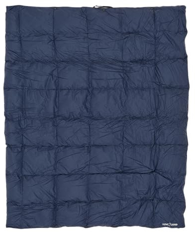 LOWLAND OUTDOOR® TRAVEL Blanket – 210 x 140cm - 595GR - Navy Blue