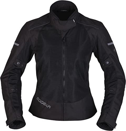 Modeka Veo Air Donna Moto Giacca Tessile, nero, 46