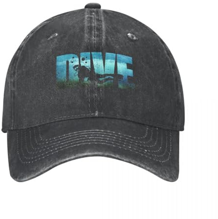 YUONME Casquette de Baseball Plongée sous-Marine Plongée Hommes Femmes Casquettes De Baseball Chapeaux en Coton en Détresse Casquette Mode en Plein Air D’été Casquette De Soleil Cadeaux