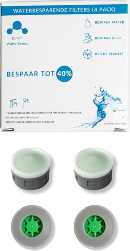 Wassersparender Durchflussbegrenzer für Wasserhahn und Dusche – Perlator Strahlregler Aufsatz – Spart Wasser und Energie – Wasserspareinsatz Küche Bad – Ø 22mm Einfach Installieren