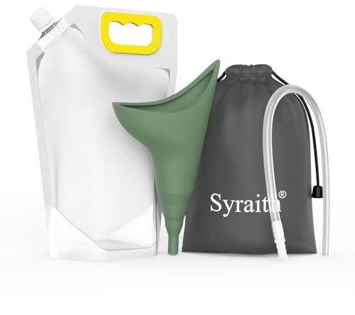Ladies Urinator, återanvändbar Damurineringsenhet, Stående Eller Bärbar Toalett Med Anslutningsrör Och 1,5 Liters Insamlingspåse, Perfekt för Utomhusaktiviteter Såsom Camping (Grön)