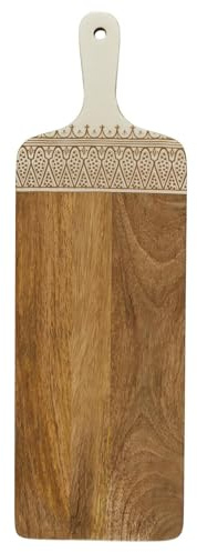 HOME DECO FACTORY Planche de Présentation en Manguier 58 cm Terracotta | Bois de mangue, planche de présentation, 58 cm, plateau multifonction, apéritifs et desserts, service de table, terracotta