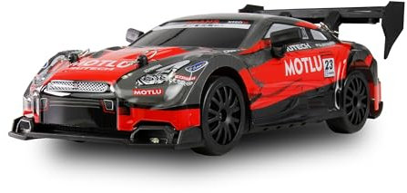 Drift Racing Car, RC fjärrstyrd, med undergolvbelysning, 20 km/h 4WD 1:24 RTR röd/svart inkl. fjärrkontroll, batteri, laddkabel, tillbehör