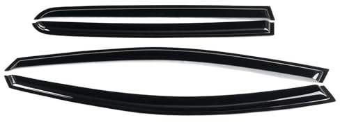 Auto-Scheinwerfer-Augenbrauen Scheinwerfer-Augende Für VW für Golf 7. Generation MK7 MK7.5 2013-2020, 4-teiliges Auto-Seitenfenster-Windabweiser, getöntes Fenstervisier, Auto-Windschutzscheibe
