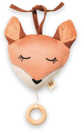 Hauck Cuddle N Sleep, Fuchs - Baby Spieluhr zum Aufhängen, Kuscheltier mit Herausnehmbarem Spielwerk Brahms' Wiegenlied Guten Abend Gute Nacht, ca. 2 Minuten Spieldauer, Fox, Fuch