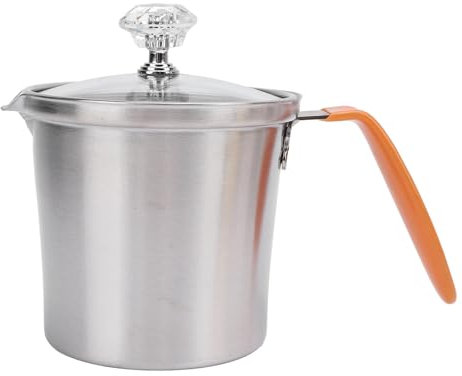 Stainless steel milk frothing jug, with lid and graduated scale, 700 ml multifunctional latte art milk jug for latte and home coffee table (300ML)