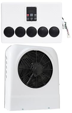 GERAZAHO 2025 Truck Air Conditioner, Mini Split 12/24V Volt Air Conditioner, 1800W-2200W Cooling Capacity, Energy Saving, for RVs, Trucks, Construction Vehicles, Campers