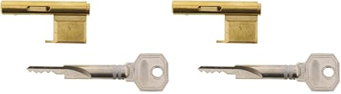 Burg-Wächter Anschlag E 700/2 Schlüssellochsperrer, 7 mm, Silber (Packung mit 2)