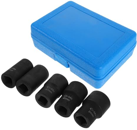 Alipis Set di Estrattori per Bulloni Rotti da 6 Pezzi in Acciaio Cromo-Molibdeno Bussole Professionali per Rimozione Dadi Danneggiati e Viti Spanate Attrezzi per Officina e Riparazioni