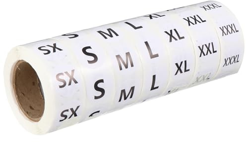 GALPADA 3500 Stück Runde Aufkleber für Größenkennzeichnung Selbstklebend für Bekleidung mit Schonendem Material zur Textilpflege und Einfacher Entfernung