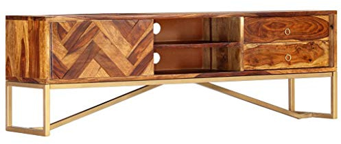 Generisch TV-Schrank 140x30x45 cm Massivholz Akazie,Möbel,TV-Möbel-247998
