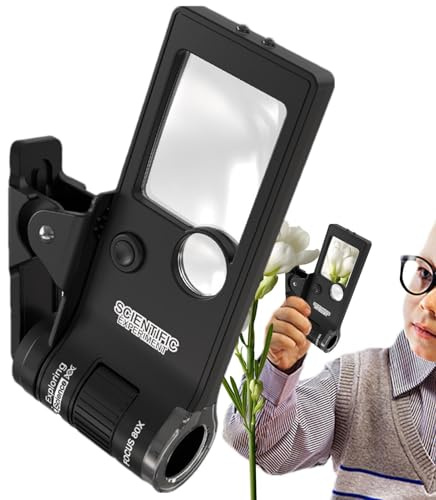 Handhållet mikroskop, Handhållet mikroskop 10x-80x LED-upplyst bärbar