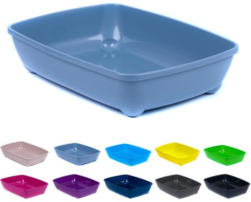 Katzentoilette Schalentoilette, Grau, XL Jumbo 57 cm