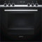 Siemens HE578BBS0 Backofen (Elektro, Einbau), 59.4 cm, Elektronikuhr, Vollglas-Innentür, Edelstahl