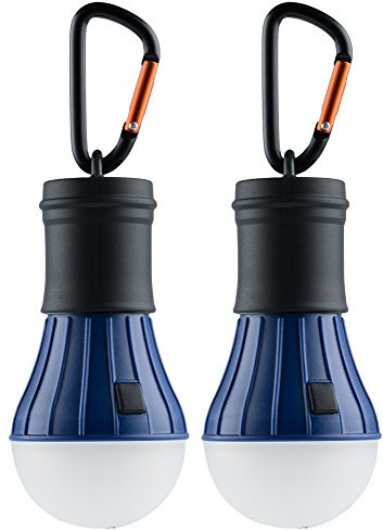 AceCamp® 2er LED Campinglampe Blau – Hängelampe für Zelt, AAA inkl.