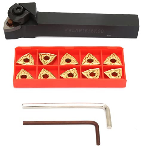 Tornio di tornitura Tornitura Tagliata Scanalatura Portautensile per troncatura con inserti e chiave per semifinitura e finitura professionale