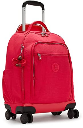 Kipling New Zea Mochila Grande con Ruedas, True Pink (Rosa)