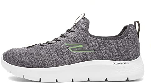 Skechers Herr 216484 Gylm Sneaker, Grå textil lime trim, 43 EU
