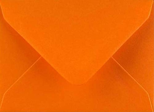 C5 Briefumschläge, für A5-Grußkarten, Hochzeitseinladungen, Basteln, 162 x 229 mm, Orange, 20 Stück