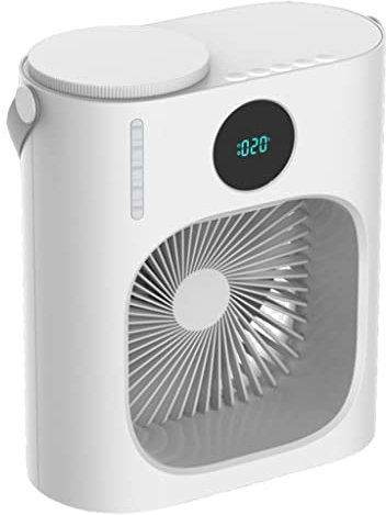 Desk Fan, Desk Cooling Fan, Rechargeable Battery, Usb Home Small Cooling Air Conditioner, Portable Mobile Desktop Humidifying Water Cooling Fan