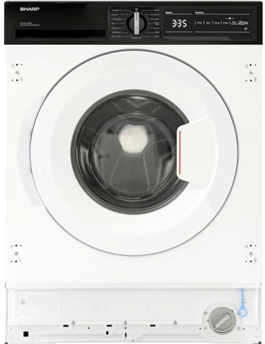 Sharp Sharp ES-NIH714BWA-EN Integrated 7kg Washing Machine with 1400 rpm - White - A Rated