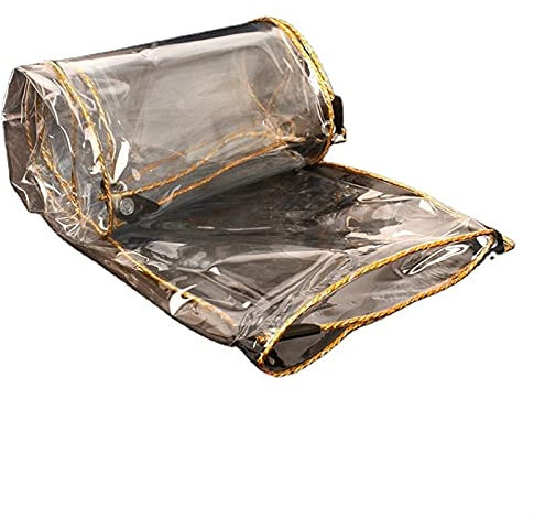 LXLDY Outdoor Tarp Stoff PVC Transparentes Regensicheres Tuch Gartenhof Pflanzenplane LKW Auto Leinwand Abdeckung Wasserdichtes Sonnenschutz-Tuch (1.8x4m)