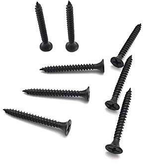 Clavos,Clavos para madera, Paneles de Yeso Negros de Alta Resistencia, Flor de Clavos, Placas de Yeso for Techo, Cabeza avellanada Cruzada, Tornillos for carpintería, Material Blando, 3,5 * 25 (0,95 k