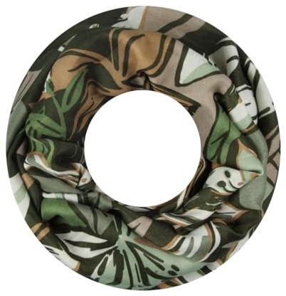 Majea Damen Loop Schal Schlauchschal Halstuch (880026) (grün 20)