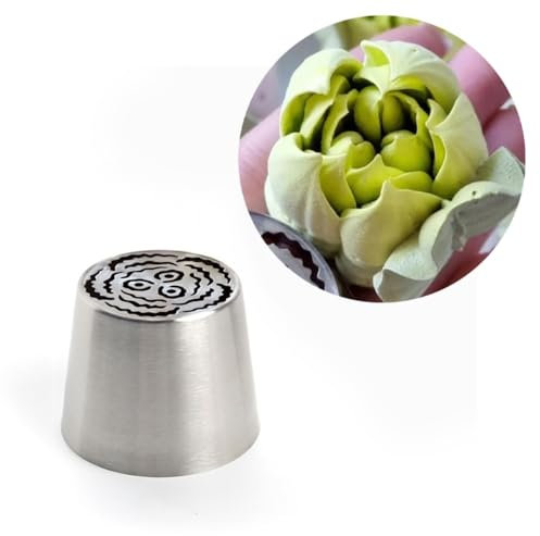 Pastry Piping Nozzle, Reusable Russian Icing Cream Nozzles, Cream Piping Tips, Tulip Icing Piping Tips Cake Decorations Supplie(Style 3)