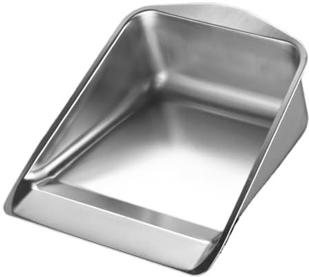 Portable Metal Dustpan, sturdy Stainless Steel Small Dustpan, Cleaning Tool, Lightweight Design Indoor and Outdoor Use, Ideal for Kitchen, Bathroom, Garage,9.25x10.24x3.94 inches
