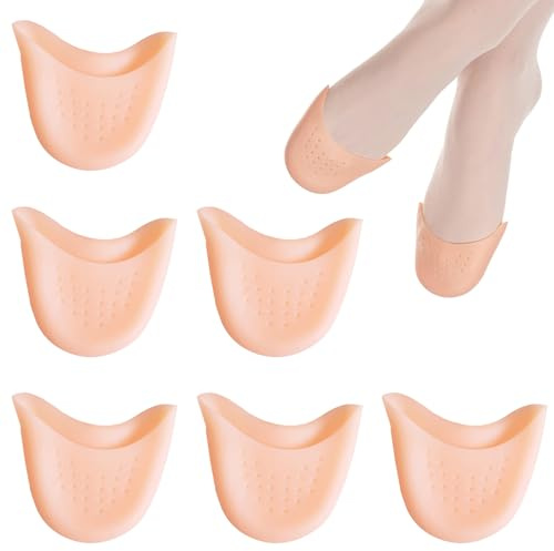 Guyode 4 Stück Zehenschutz Silikon Reibung Lindern Zehenschoner Anti-Rutsch-Design Zehenpolster Bequem und Atmungsaktiv für Ballettschuhe Sneakers Stiefel High Heels Zehenschutz