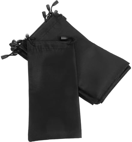 SAFIGLE Lot De 10 Pochettes De Rangement Pour Lunettes De Soleil À Clipser Étui À Lunettes À Fermeture À Pression Étui À Lunettes En Tissu Pour Femmes Chiffon En Microfibre Pour Le