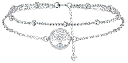 BerriBling Pulseras Mujer Plata de Ley 925,Regalos Cumpleaños Día de San Valentín Originales Para Mujer Amigo Hermanas