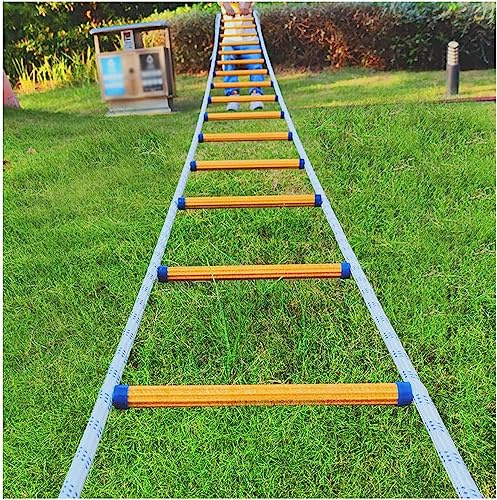 Emergency Fire Escape Ladder - 2-4 Storey Safety Rope Ladder with Hooks, 420KG Weight Capacity, Tear Resistant Design for Easy Window and Balcony Escape