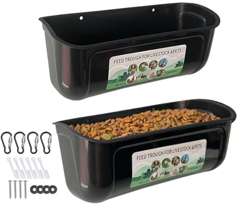 Hühner-Futterspender – große Kapazität Geflügel-Futtertrog für Hühner | Hühner-Futterspender | Futterspender für drinnen und draußen, Hähne, Nutztiere, Vögel