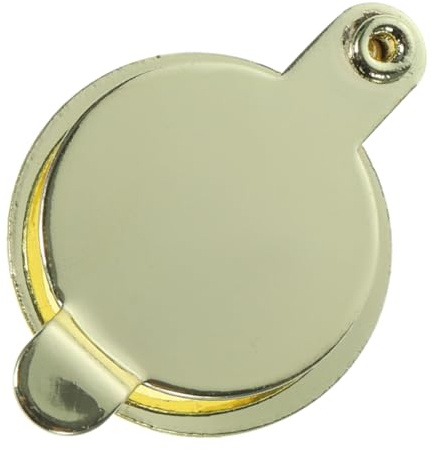 Holibanna Copper Door Peephole Cover Privacy Protector for Apartments Home Office Hotel Peep Plate with Easy Installation Chrome Finish Privacy Shield for Door Viewers