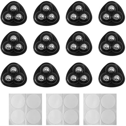 Nextpal 12 ruote autoadesive per mini elettrodomestici, con base adesiva forte, per macchina da caffè, frullatore, friggitrice, cucina, piccoli elettrodomestici, uso in ufficio