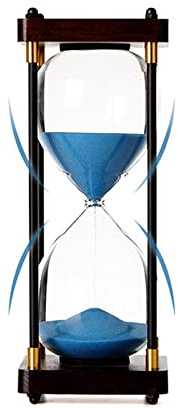 Timer for sabbia a clessidra grande premium 60 minuti, orologio decorativo in clessidra, timer a clessidra moderni, strumenti for la gestione del tempo