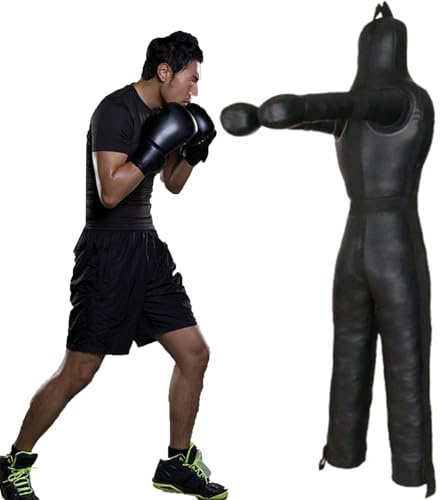 Hängend Grappling Dummy, Wrestling Punching MMA Dummy, Jitsu Sitzposition Dummy Für Wrestling Kampfsport Boxen Karate Training, Kampfsport, Jiu-Jitsu, Wrestling,Training Boxen(Ungefüllt) B,150CM
