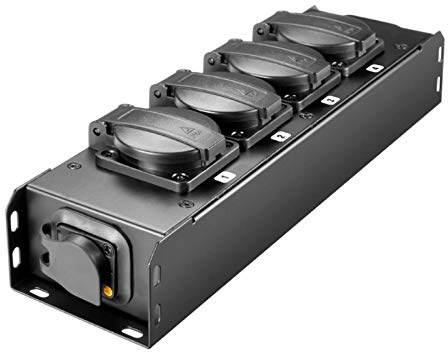 Adam Hall Cables PRO PORT 4 T Stromverteiler 4 x IP54 Schuko out & IP65 in/out